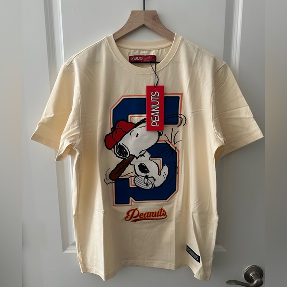 Peanuts T Shirt Cream Size Large Brand New - Picture 3 of 10